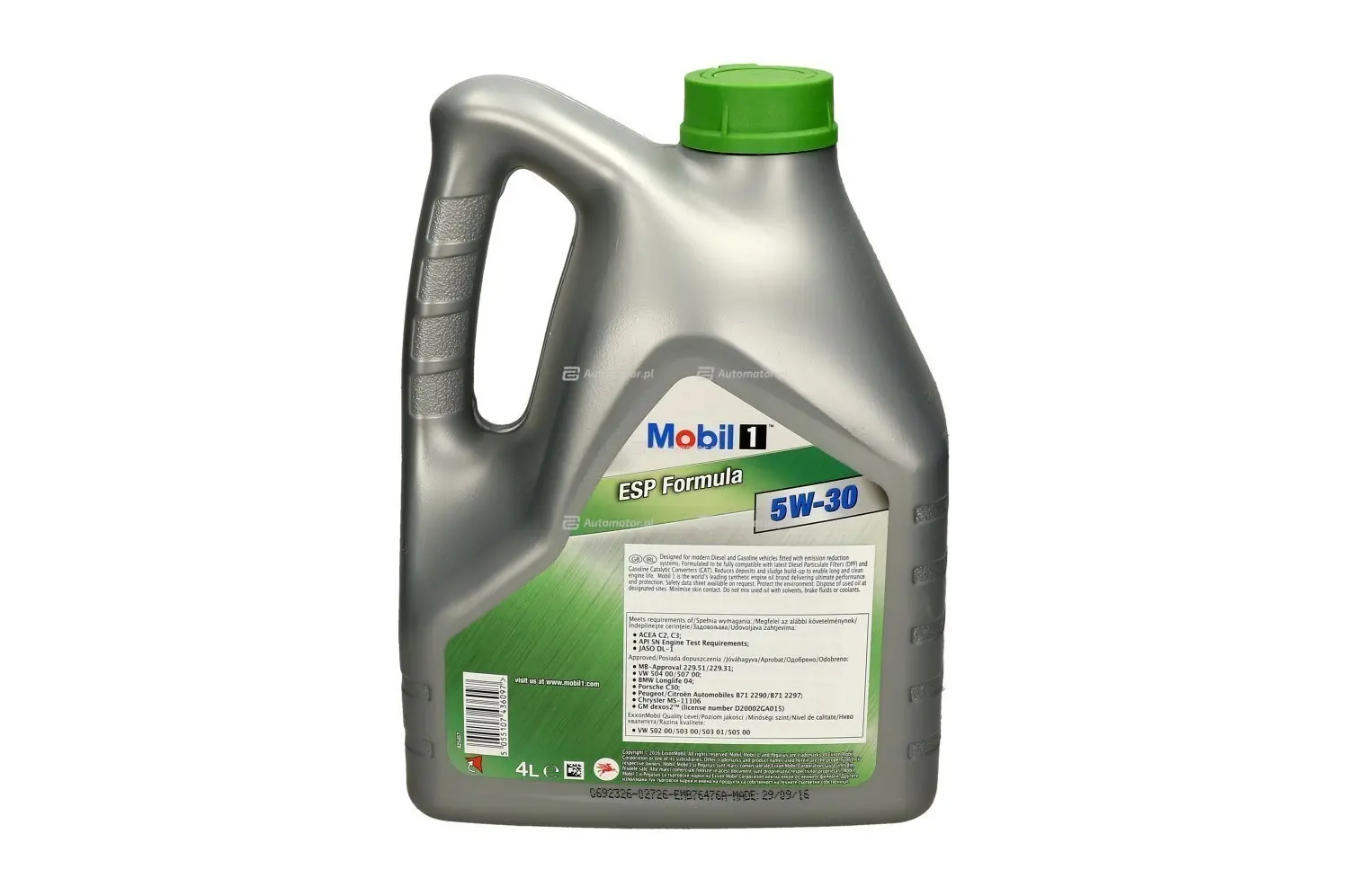 Motorolje 5W-30 MOBIL 1 ESP Formula - 4L Image 2