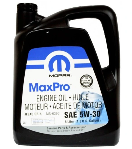 Motorolje 5W-30 Mopar MaxPro │ Genuine® Jeep Chrysler Dodge Engine Oil - 5L