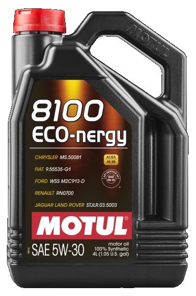Motorolje 5W-30 Motul 8100 Eco-Nergy A5 / B5 │ Fully Synthetic Engine Motor Oil  - 4L Image 1
