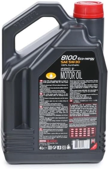Motorolje 5W-30 Motul 8100 Eco-Nergy A5 / B5 │ Fully Synthetic Engine Motor Oil  - 4L Image 2