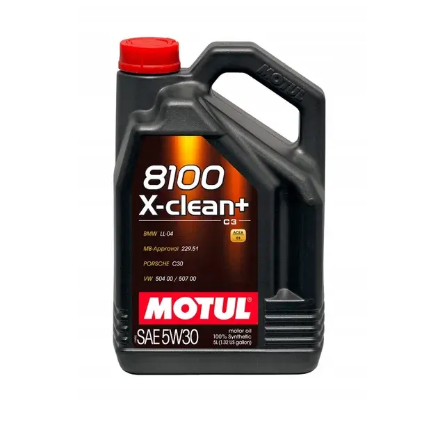Motorolje 5W-30 Motul 8100 X-Clean+ C3 DPF │ High Performance Synthetic Engine Oil - 5L Image 1