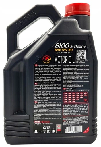 Motorolje 5W-30 Motul 8100 X-Clean+ DPF │ BMW Longlife-04 MB 229.51 VW 504 00, VW 507 00 ACEA C3 - 5L – bilde 2