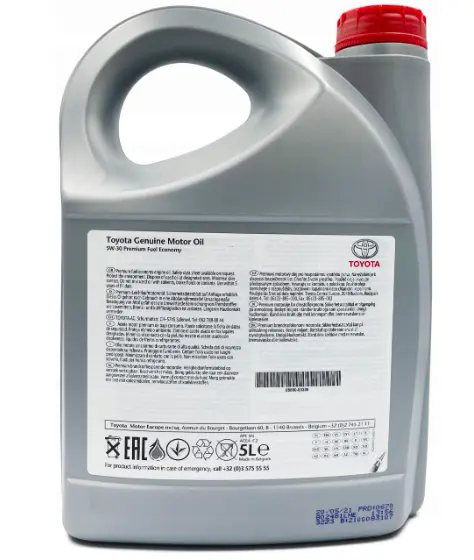 Motorolje 5W-30 Toyota Premium Fuel Economy C2 │ Genuine® Synthetic Engine Oil - 5L Image 3