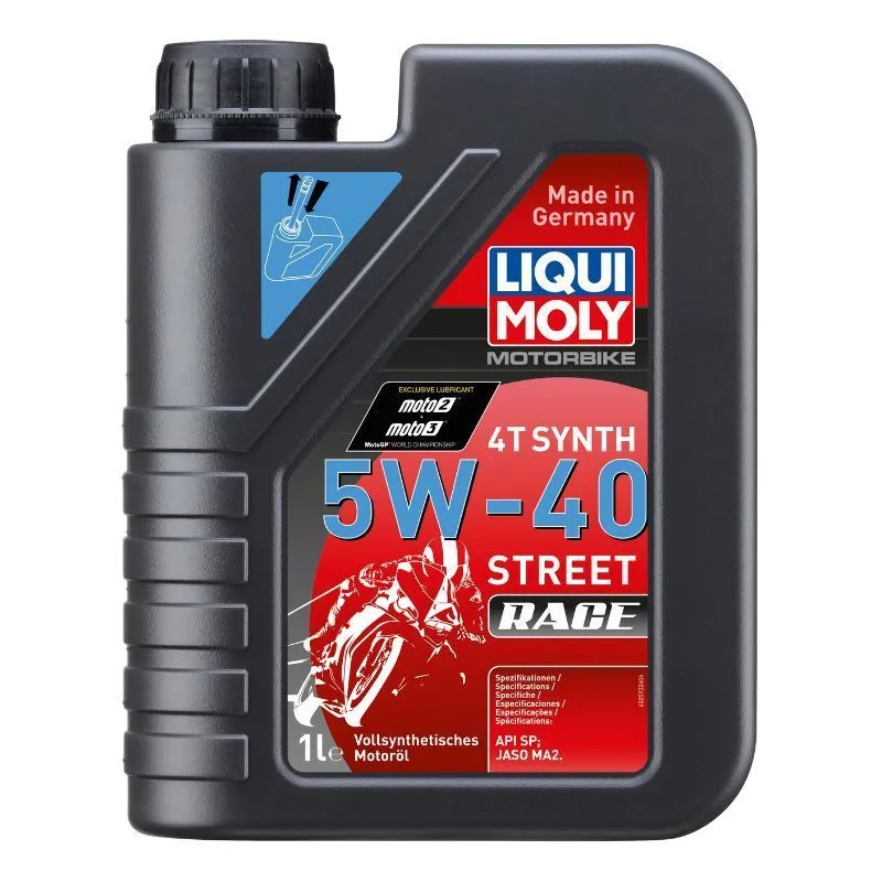 Motorolje 5W-40 Liqui Moly Motorbike 4T Synth Street Race │ API SP - 1L