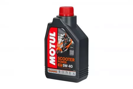 Motorolje 5W-40 Motul ATV Power 4T │ ATV UTV og Motorsykler - Full Synthetic Motor Oil - 1L Image 2