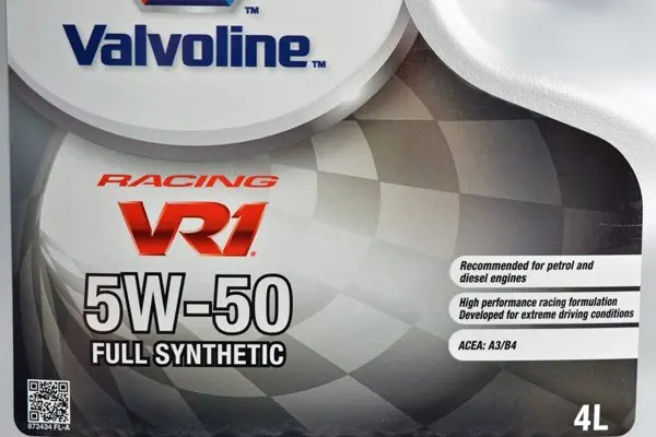 Motorolje 5W-50 Valvoline VR1 Racing │ Premium Fully Synthetic Engine Oil  - 4L – bilde 4