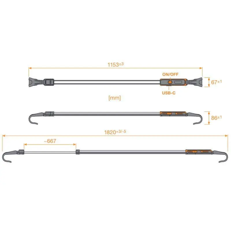 Motorromslampe oppladbar Osram LEDinspect Rechargeable Underbonnet Light – bilde 6