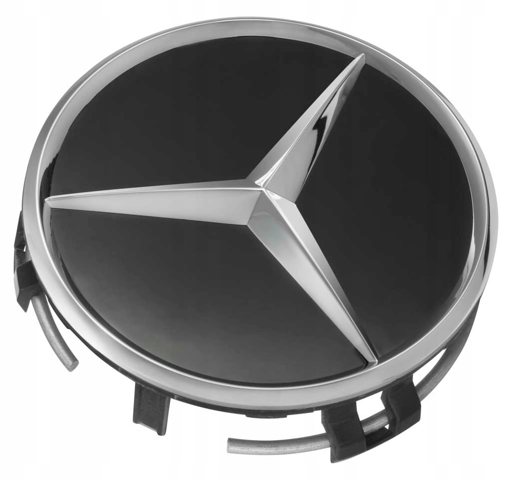 Navkopp Mercedes-Benz │ Senterkopp Svart dekkskål / hjulsenterdeksel – Genuine® 75 mm - 1 stk. Image 1