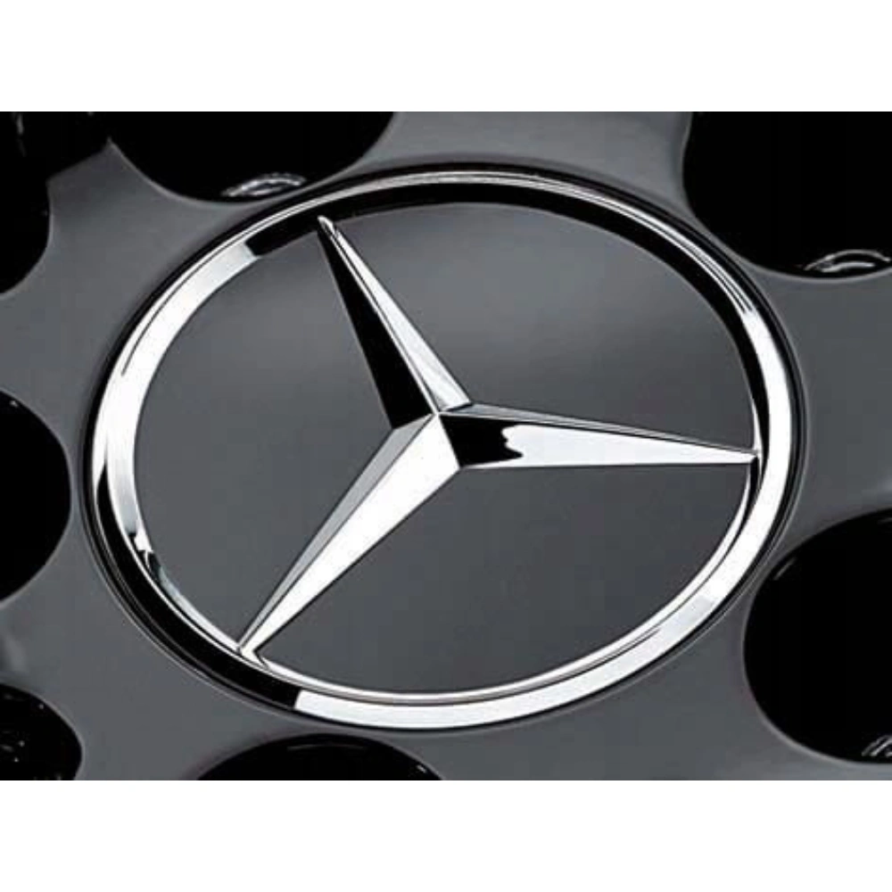 Navkopp Mercedes-Benz │ Senterkopp Svart dekkskål / hjulsenterdeksel – Genuine® 75 mm - 1 stk. Image 4