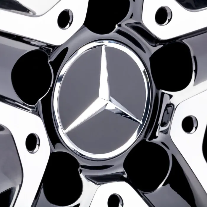 Navkopp Mercedes-Benz │ Senterkopp Svart dekkskål / hjulsenterdeksel – Genuine® 75 mm - 1 stk. Image 5