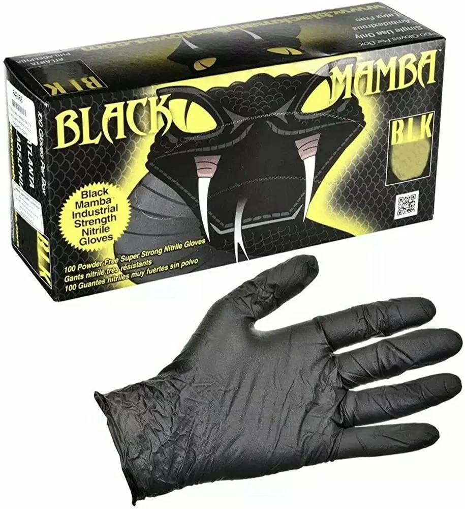 Nitrilhansker Black Mamba str. L - 100 stk. │ Nitrile Gloves Image 15