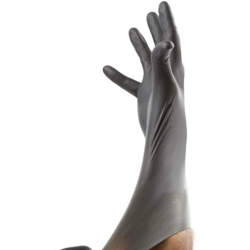 Nitrilhansker Black Mamba str. L - 100 stk. │ Nitrile Gloves Image 3