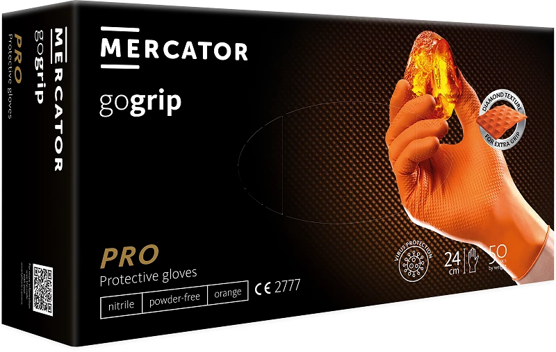 Nitrilhansker gogrip Orange Pro Automotive strl. XL - 50 stk. – bilde 6