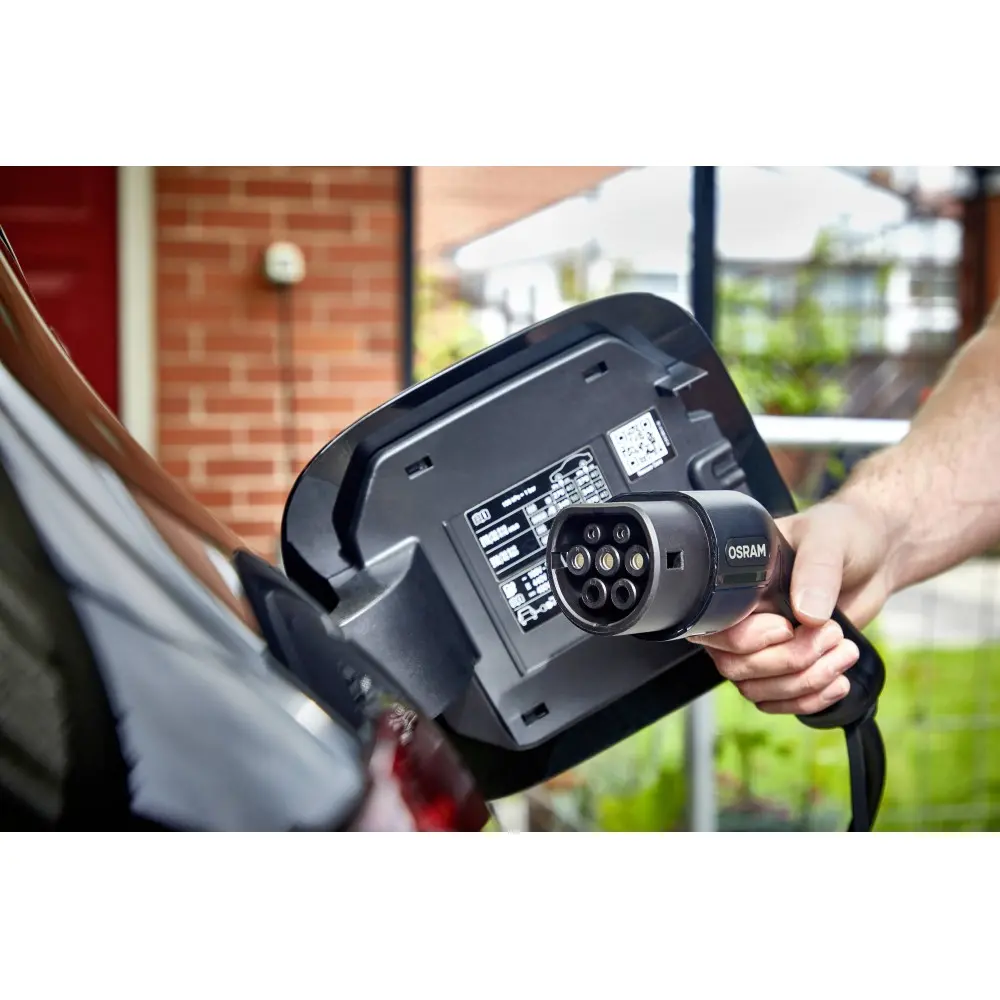 Nødlader Ladekabel Mode 2 Type 2 Osram BATTERYcharge 7PIN | 16A | 3.6 kW - med Schuko kontakt - 5m Image 13