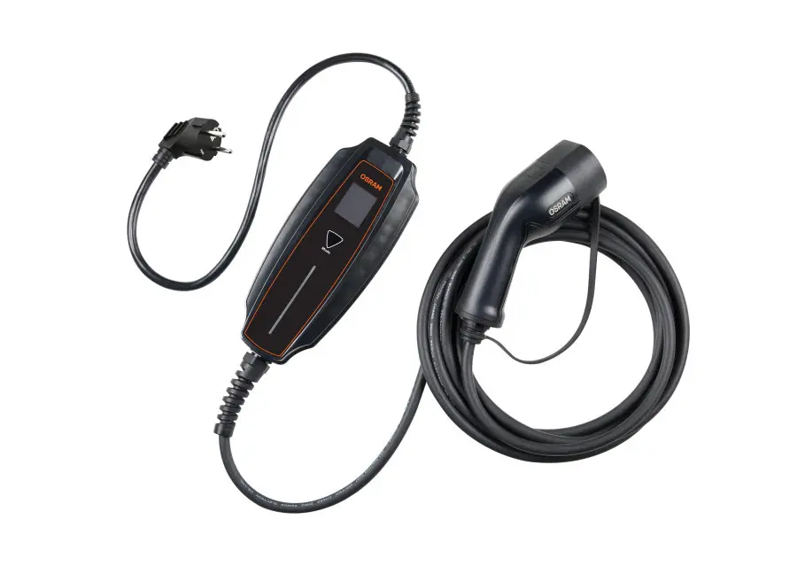 Nødlader Ladekabel Mode 2 Type 2 Osram BATTERYcharge 7PIN | 16A | 3.6 kW - med Schuko kontakt - 5m Image 4