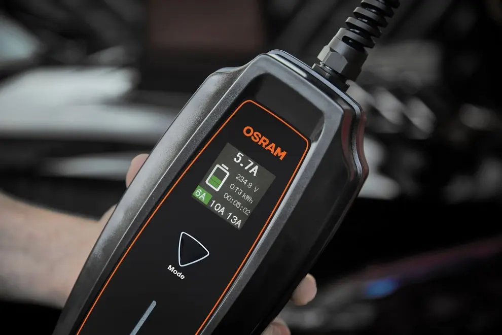 Nødlader Ladekabel Mode 2 Type 2 Osram BATTERYcharge 7PIN | 16A | 3.6 kW - med Schuko kontakt - 5m Image 8