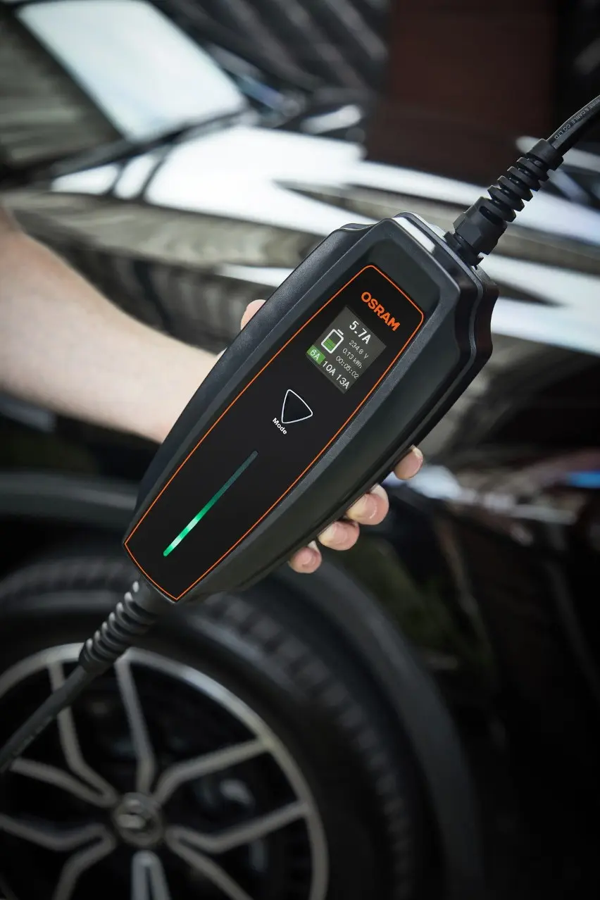 Nødlader Ladekabel Mode 2 Type 2 Osram BATTERYcharge 7PIN | 16A | 3.6 kW - med Schuko kontakt - 5m Image 9