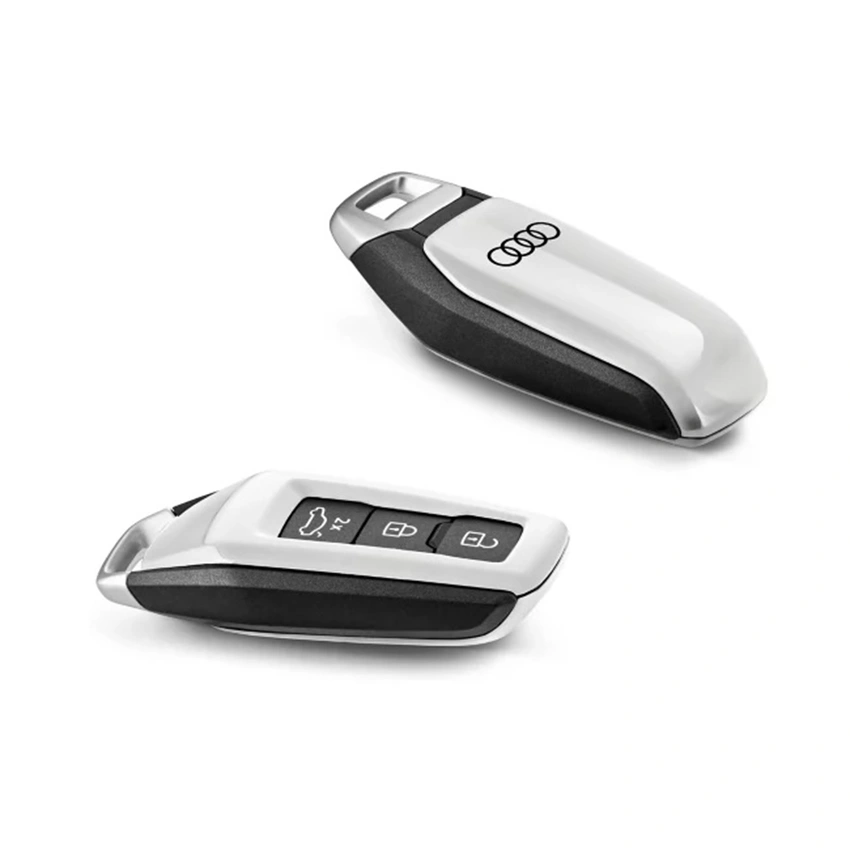 Nøkkeldeksel Glacierhvit med Audi-ringer │ Genuine® Key Cover