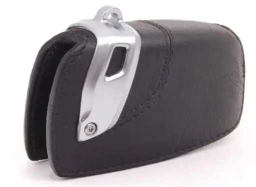 Nøkkeletui BMW Leather Black │ Bilnøkkeldeksel Genuine® Key Fob Case Cover – bilde 2
