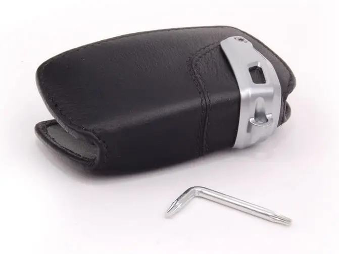 Nøkkeletui BMW Leather Black │ Bilnøkkeldeksel Genuine® Key Fob Case Cover – bilde 3