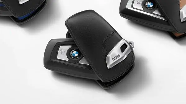 Nøkkeletui BMW Leather Black │ Bilnøkkeldeksel Genuine® Key Fob Case Cover – bilde 6