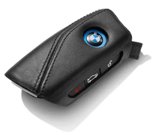 Nøkkeletui BMW Leather Black │ Bilnøkkeldeksel Key Fob Case Cover - 3. Generasjon