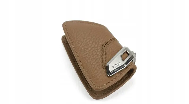 Nøkkeletui BMW Leather Sattelbraun │ Bilnøkkeldeksel Genuine® Key Fob Case Cover – bilde 2