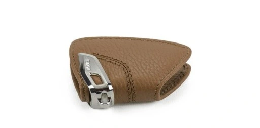 Nøkkeletui BMW Leather Sattelbraun │ Bilnøkkeldeksel Genuine® Key Fob Case Cover – bilde 3