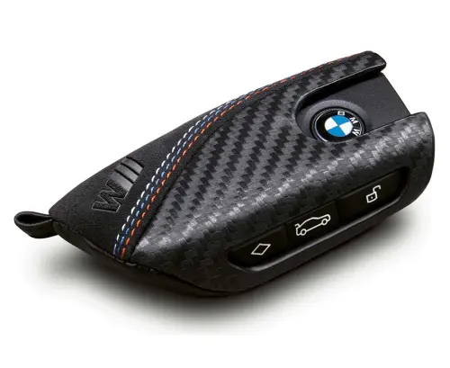 Nøkkeletui BMW M Performance Alcantara Carbon │ Bilnøkkeldeksel Key Fob Case Cover -  3. Generasjon