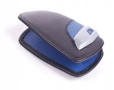 Nøkkeletui BMW M Sport Leather Blue │ Bilnøkkeldeksel Genuine® Key Fob Case Cover – bilde 2