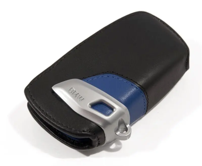 Nøkkeletui BMW M Sport Leather Blue │ Bilnøkkeldeksel Genuine® Key Fob Case Cover – bilde 4