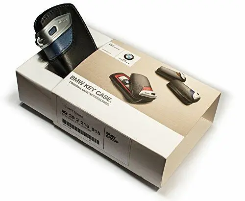 Nøkkeletui BMW M Sport Leather Blue │ Bilnøkkeldeksel Genuine® Key Fob Case Cover – bilde 5