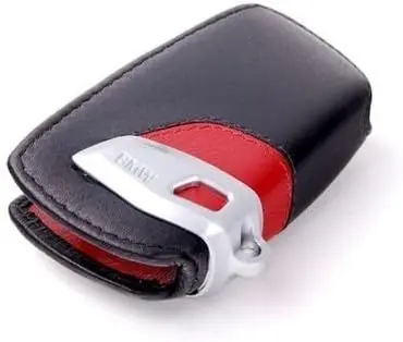 Nøkkeletui BMW M Sport Leather Red │ Bilnøkkeldeksel Genuine® Key Fob Case Cover Image 2