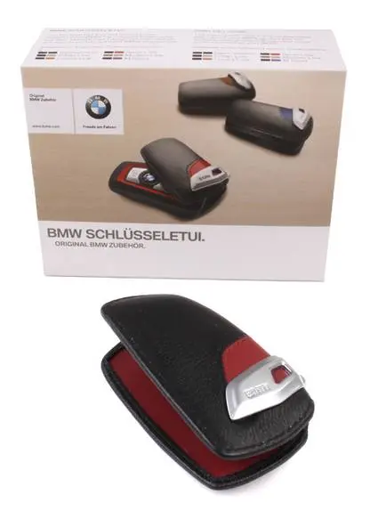 Nøkkeletui BMW M Sport Leather Red │ Bilnøkkeldeksel Genuine® Key Fob Case Cover Image 6