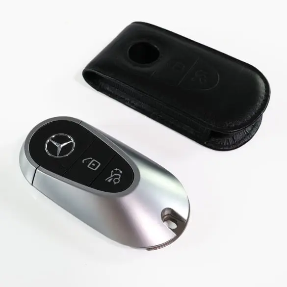Nøkkeletui Mercedes-Benz Leather Black - 8 Gen. │ Bilnøkkeldeksel Genuine® Key Fob Case Cover – bilde 4
