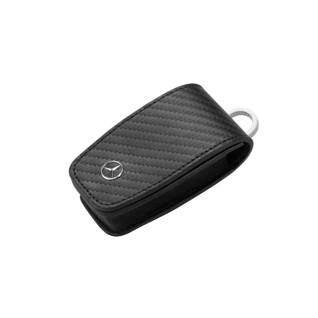 Nøkkeletui Mercedes-Benz Leather Steel - 8 Gen. │ Bilnøkkeldeksel Genuine® Key Fob Case Cover