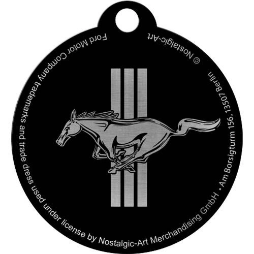 Nøkkelring – Ford Mustang Horse & Stripes | Rustfritt stål – bilde 2