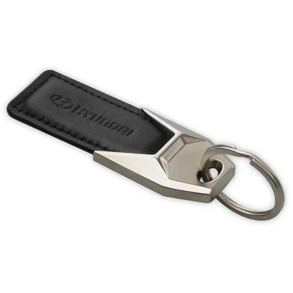 Nøkkelring Hyundai Black │ Genuine® Key Ring Leather – bilde 2