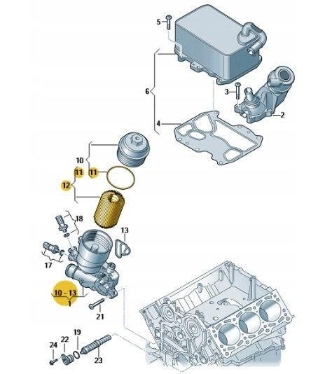 Oljefilter VAG 3.0 TDi │ Genuine® Oil Filter – bilde 3