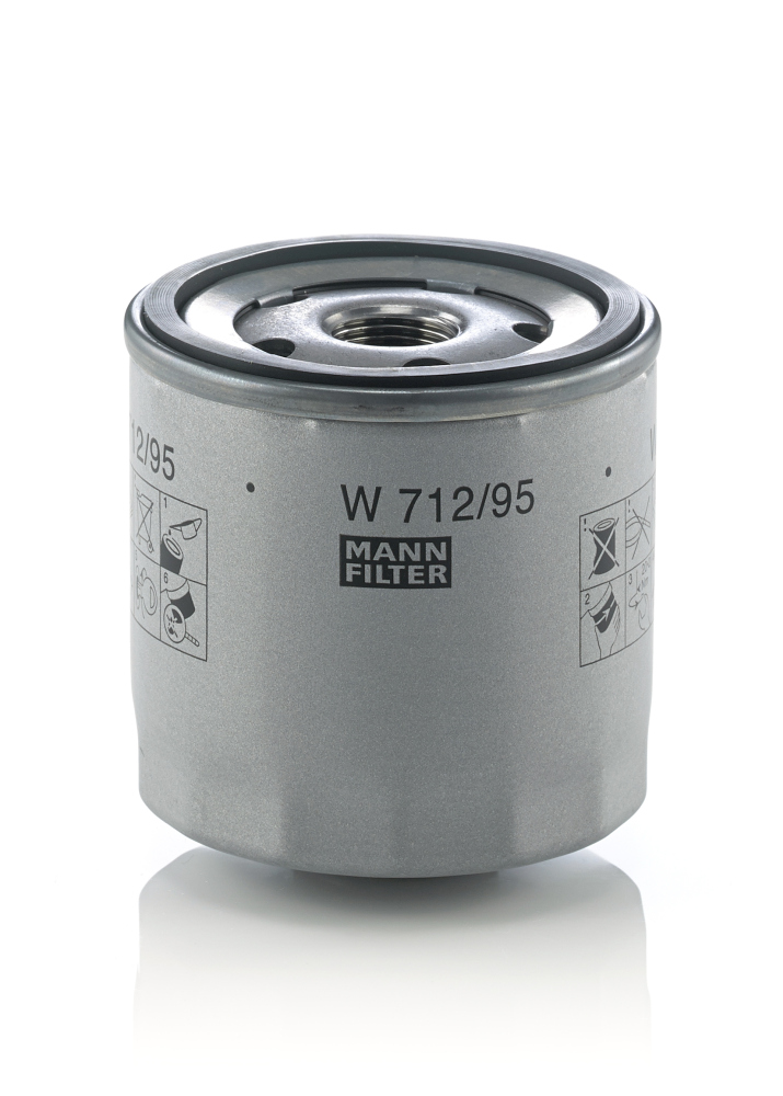 Oljefilter W 712/95 MANN-FILTER VW I Audi I Skoda