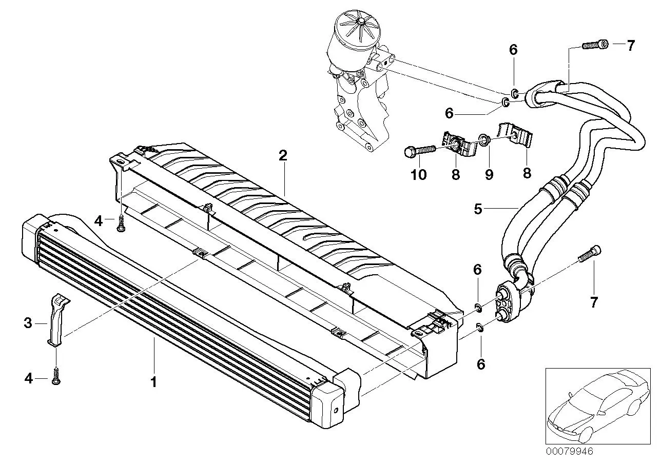 Oljekjøler motorolje BMW M3 (E46) │ Genuine® Engine Oil Coole Image 3