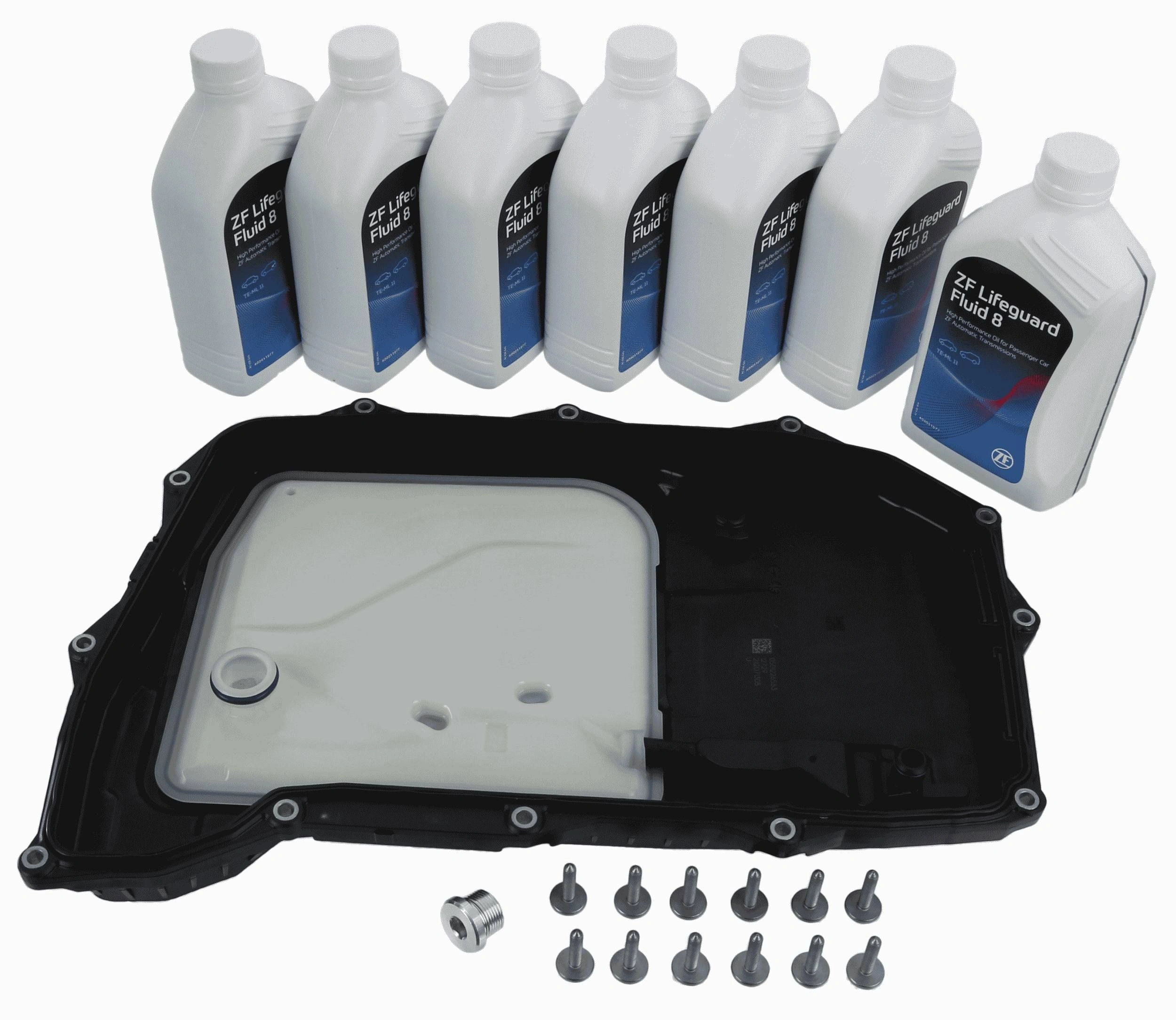 Oljeskiftsett automatisk girkasse Audi / VW / Porsche ZF LifeguardFluid 8 │ Genuine® ZF Parts Kit Automatic Transmission Oil Change Image 2