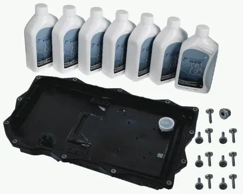 Oljeskiftsett, automatisk girkasse ZF 1087.298.364 med (Ravenol ATF 8HP Fluid) – bilde 2