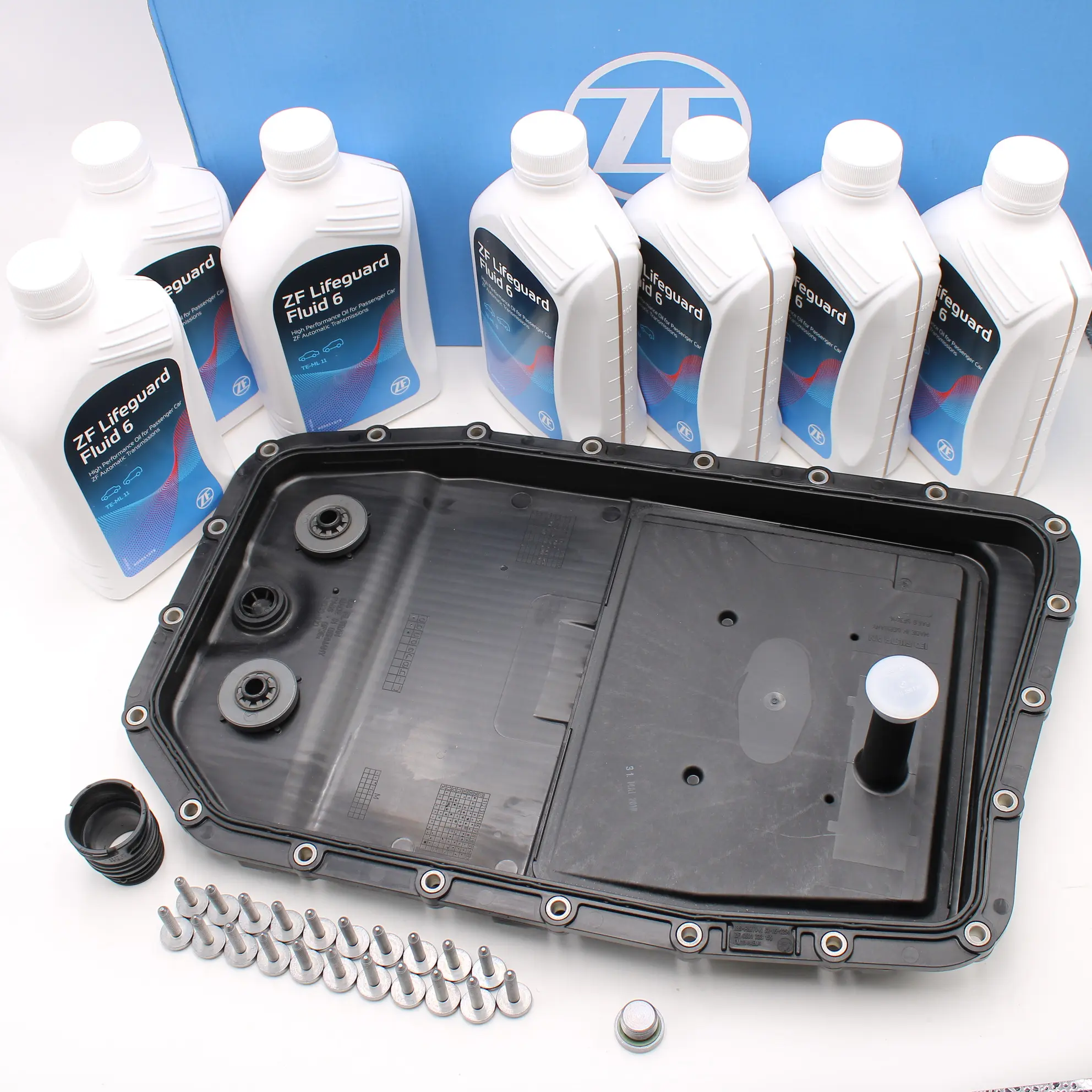Oljeskiftsett, automatisk girkasse ZF LifeGuard Fluid 6 | ZF Getriebe Automatic Transmission Oil Change Service Kit med girolje - 7L Image 1