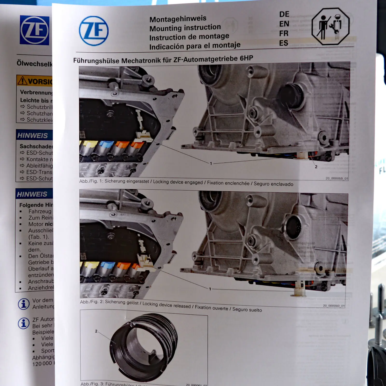 Oljeskiftsett, automatisk girkasse ZF LifeGuard Fluid 6 | ZF Getriebe Automatic Transmission Oil Change Service Kit med girolje - 7L Image 4