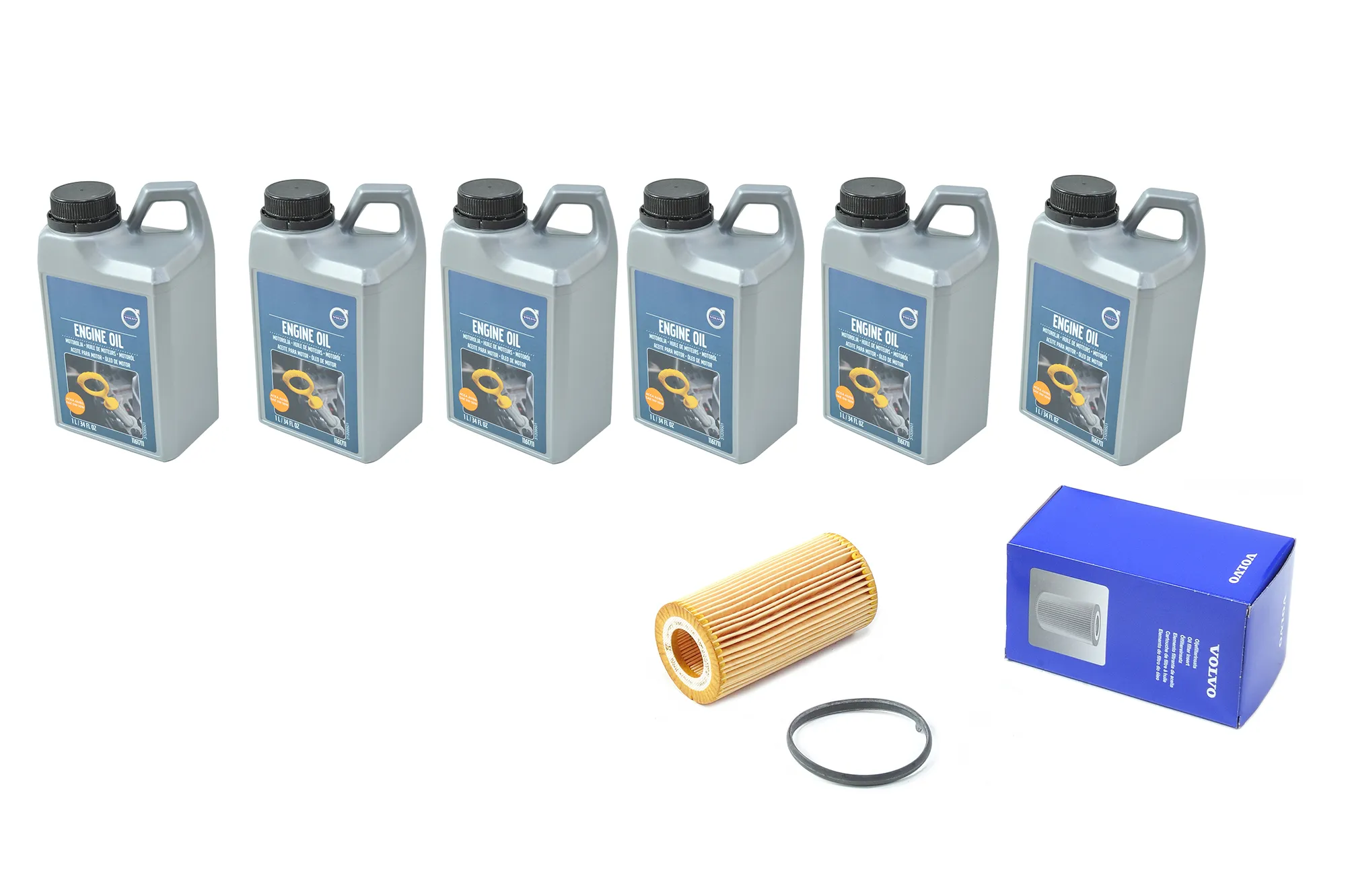 Oljeskiftsett OEM Volvo S60 / S80 / V60 / V70 / XC60 / XC70 2010 -> | + 6L motorolje 0W-30