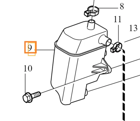 Oljeutskiller (veivhusventilasjon) Volvo Genuine® XC90 │ 2.9T B6294T