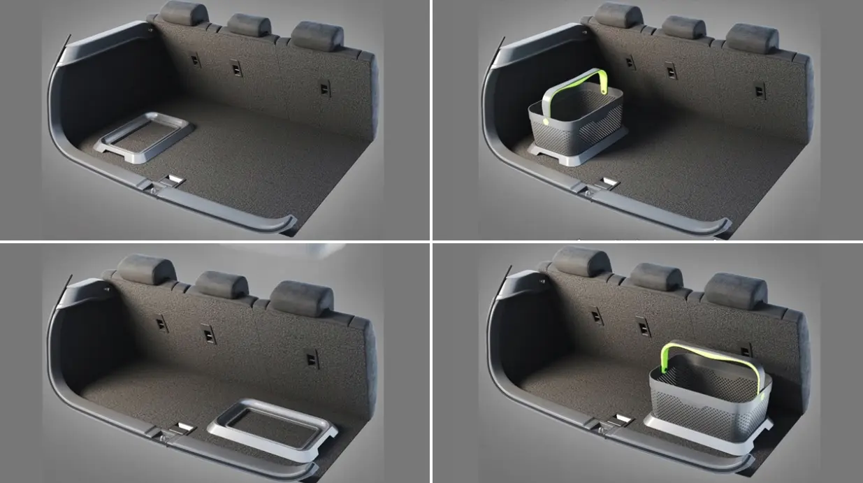 Oppbevaringskurv Drop & Go Black │ Handlekurv – bilde 11