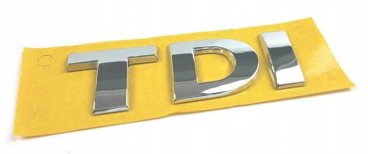 Originalt TDI-emblem Silver Edition │ Genuine® Image 1