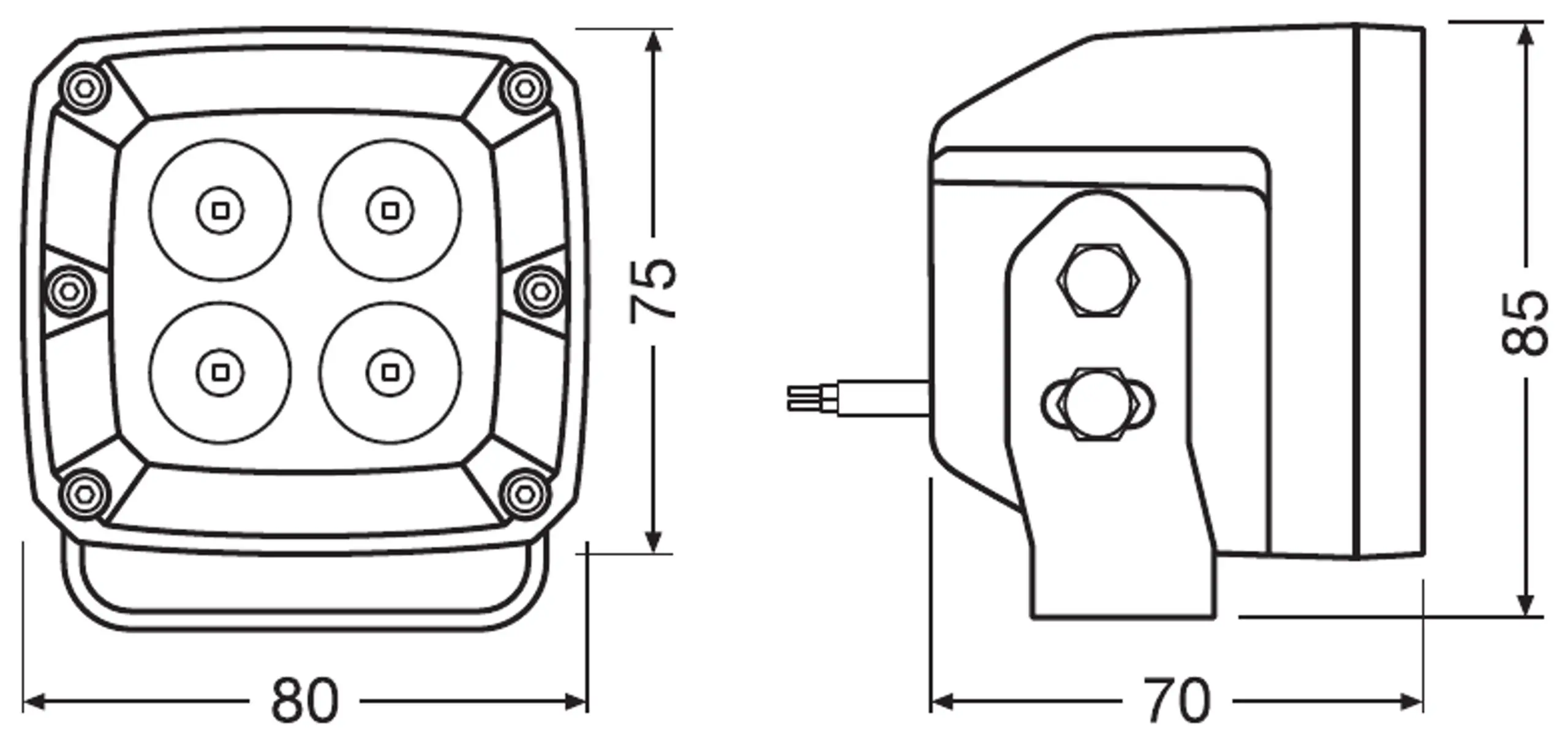 OSRAM LEDriving Cube VX80-SP sett 2 stk. – bilde 8